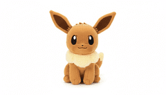 shumee PLIŠASTA IGRAČA EEVEE POKEMON SEDEJOČA 25 CM - MASKOTA ZA LJUBITELJE POKEMONOV