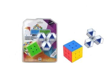 shumee KOMPLET LOGIČNIH UGANK 2-v-1 - RUBIKOVA KOCKA 3x3 + ČAROBNA KAČA
