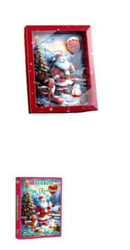 shumee 3D BOŽIČNA SLIKA Z BOŽIČKOM - MODEL SESTAVLJANKE ZA SESTAVLJANJE V 3D OKVIRJU