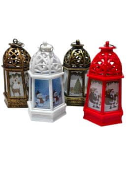 shumee LED BOŽIČNA LAMPENKA Z ZIMSKO TEMATIKO 13 CM - BOŽIČNA DEKORACIJA