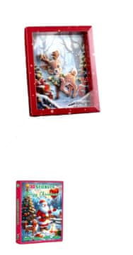 shumee 3D BOŽIČNI OKVIR Z JELENI - KOMPLET ZA DEKORACIJO ZA OTROKE IN ODRASLE