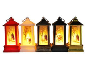 shumee LED BOŽIČNA LAMPENKA 9 CM - BOŽIČNA DEKORACIJA Z JELENI ALI BOŽIČKOM