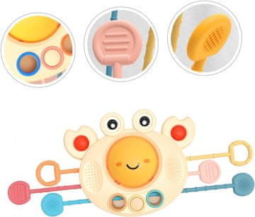 shumee IZOBRAŽEVALNA IGRAČA SENZORIČNA RAKICA ZA OTROKE 18 M+ RAZVOJNA ČIPKA