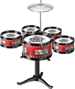 shumee KOMPLET JAZZ BOBNOV ZA OTROKE 5 BOBNOV + ČINELE - KOMPLET IGRAČ BOBNOV 46 CM