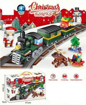 shumee Božični vlak z lučkami - 490-delni komplet