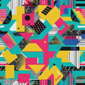 shumee ZUNANJE DEKORATIVNE TKANINE OXFORD - Geometrični motiv I DX3244