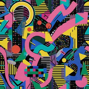 shumee ZUNANJE DEKORATIVNE TKANINE OXFORD - Geometrični motiv I DX3122