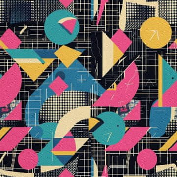 shumee ZUNANJE DEKORATIVNE TKANINE OXFORD - Geometrični motiv I DX3379