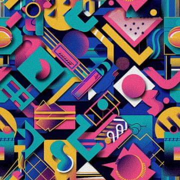 shumee ZUNANJE DEKORATIVNE TKANINE OXFORD - Geometrijski motiv I DX3255