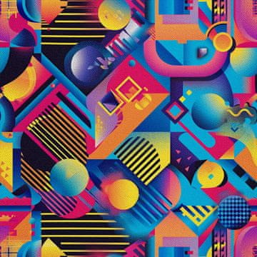 shumee ZUNANJE DEKORATIVNE TKANINE OXFORD - Geometrični motiv I DX3570