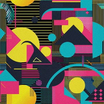 shumee ZUNANJE DEKORATIVNE TKANINE OXFORD - Geometrični motiv I DX3384