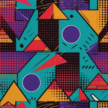 shumee ZUNANJE DEKORATIVNE TKANINE OXFORD - Geometrični motiv I DX3116