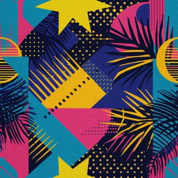 shumee ZUNANJE DEKORATIVNE TKANINE OXFORD - Geometrični motiv I DX3201