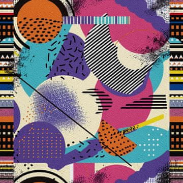 shumee ZUNANJE DEKORATIVNE TKANINE OXFORD - Geometrični motiv I DX3520