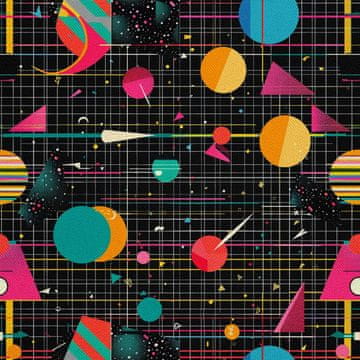 shumee ZUNANJE DEKORATIVNE TKANINE OXFORD - Geometrični motiv I DX3295