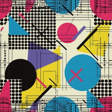 shumee ZUNANJE DEKORATIVNE TKANINE OXFORD - Geometrijski motiv I DX3357