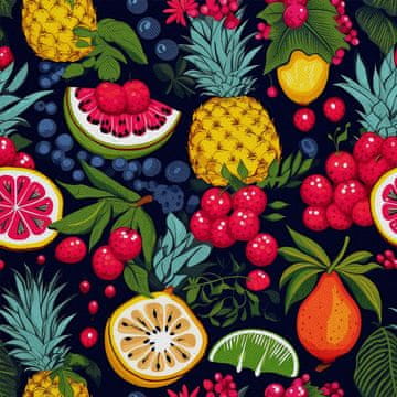 shumee ZUNANJE DEKORATIVNE TKANINE OXFORD - Sadni motiv | DX6741