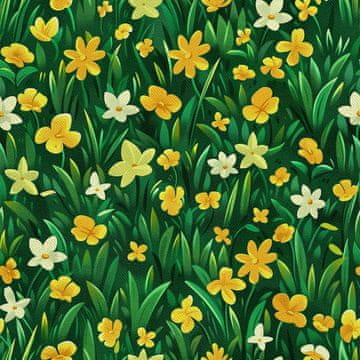 shumee ZUNANJE DEKORATIVNE TKANINE OXFORD - Pomladni motiv I DX7608