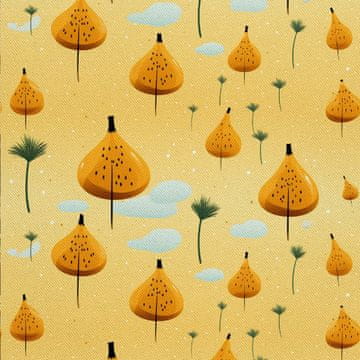 shumee ZUNANJE DEKORATIVNE TKANINE OXFORD - Sadni motiv | DX7021