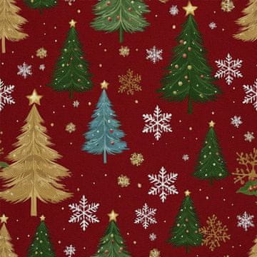 shumee ZUNANJE DEKORATIVNE TKANINE OXFORD - Božični praznični motiv | DX1869