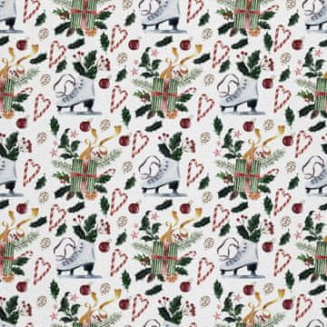 shumee ZUNANJE DEKORATIVNE TKANINE OXFORD - Božični praznični motiv | DX1898