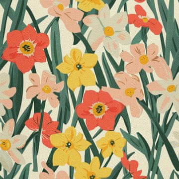 shumee ZUNANJE DEKORATIVNE TKANINE OXFORD - Pomladni motiv I DX7481