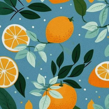 shumee ZUNANJE DEKORATIVNE TKANINE OXFORD - Sadni motiv | DX6051