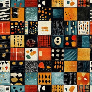 shumee ZUNANJE DEKORATIVNE TKANINE OXFORD - Afriški motiv | DX18019