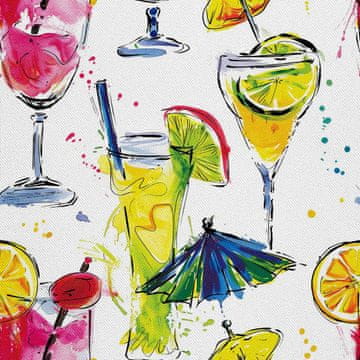 shumee ZUNANJE DEKORATIVNE TKANINE OXFORD - Motiv koktajl | DX8824