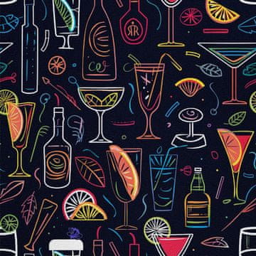 shumee ZUNANJE DEKORATIVNE TKANINE OXFORD - Motiv koktajl | DX8749