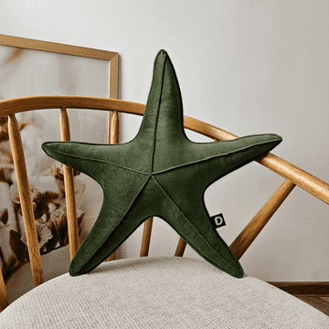 Velika blazina VELVET VE2295 z motivom morske zvezde | olivna