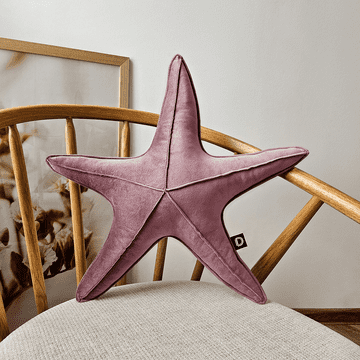 Velika blazina VELVET z motivom morske zvezde VE2258 | pudrasto roza