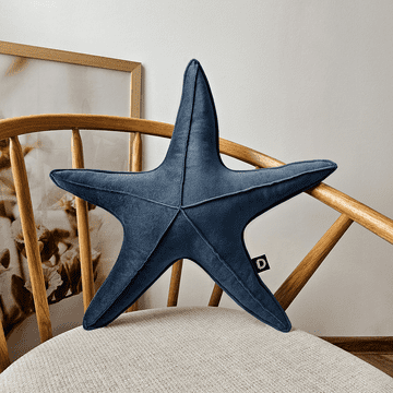 Velika blazina VELVET VE2211 z motivom morske zvezde | temno modra