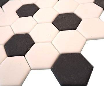 shumee Dekoracija za torto iz sladkornih ploščic, bele in črne barve, 30 kosov