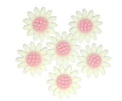 shumee Okras za torto Rožnati cvetovi marjetice 6 kosov