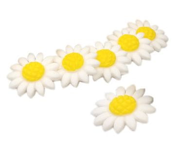 shumee Okras za torto Rumeni cvetovi marjetice 6 kosov