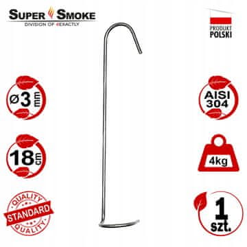 shumee Super dimni kavelj za ribje trupe, 3 mm standardni