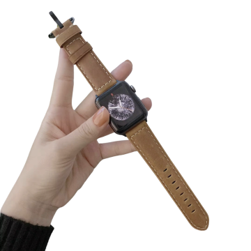 shumee PASČEK ZA APPLE WATCH (SE 9 8 7 6 5 4 3 2 1) 49 / 45 / 44 / 42 mm USNJEN