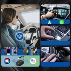 shumee 2 v 1 BREZŽIČNI ANDROID AUTO & CARPLAY IPHONE WIFI BT ADAPTER XSTORM