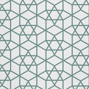 shumee ZUNANJE DEKORACIJSKE TKANINE OXFORD - Motiv z geometrijskim mrežastim vzorcem 1