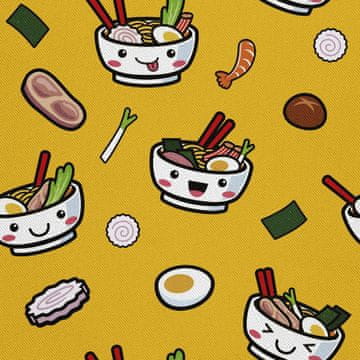 shumee ZUNANJE DEKORACIJSKE TKANINE OXFORD - motiv japonske hrane