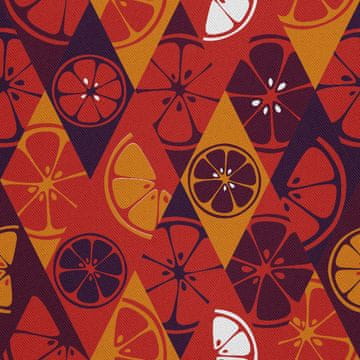 shumee ZUNANJE DEKORACIJSKE TKANINE OXFORD - Geometrijski motiv citrusov
