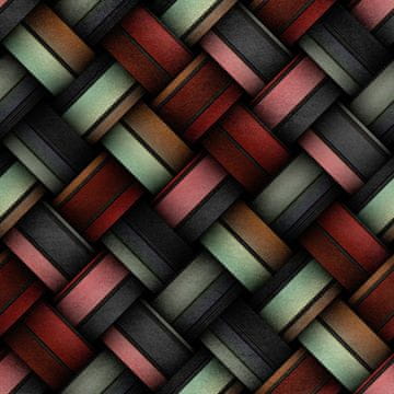 shumee Kraljevski žamet, poliester, za šivanje - motiv 3D-pletenice 2