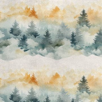 shumee Kraljevski žametni material iz poliestra za šivanje - krajinski motiv - RDX2952