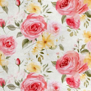 shumee Kraljevski žametni material iz poliestra za šivanje - motiv rož - RDX2130