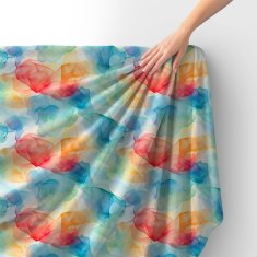 shumee Kraljevski žametni material iz poliestra za šivanje - abstrakcija motivov - RDX2853