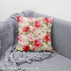 shumee Kraljevski žametni material iz poliestra za šivanje - motiv rož - RDX2686