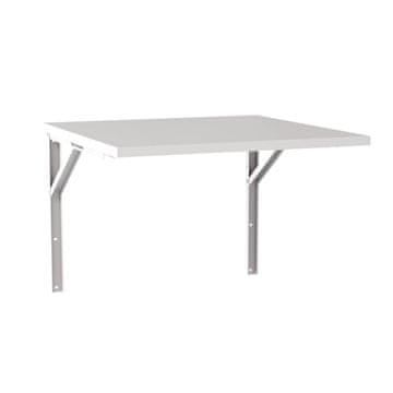 shumee FLIP raztegljiva stenska miza 68x68 cm siva - mizna plošča za kuhinje in majhne sobe