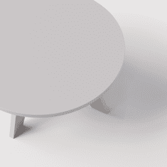 shumee Okrogla klubska mizica BELL Ø68 cm Siva