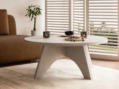 shumee Okrogla klubska mizica BELL Ø68 cm Siva